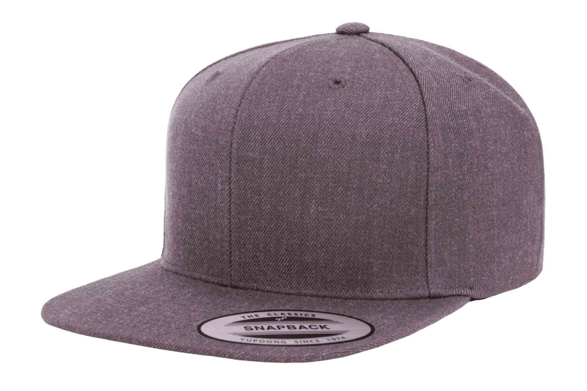 Gorra Flexfit Snapback Plana 6089M 6 Paneles Dark Heather Grey