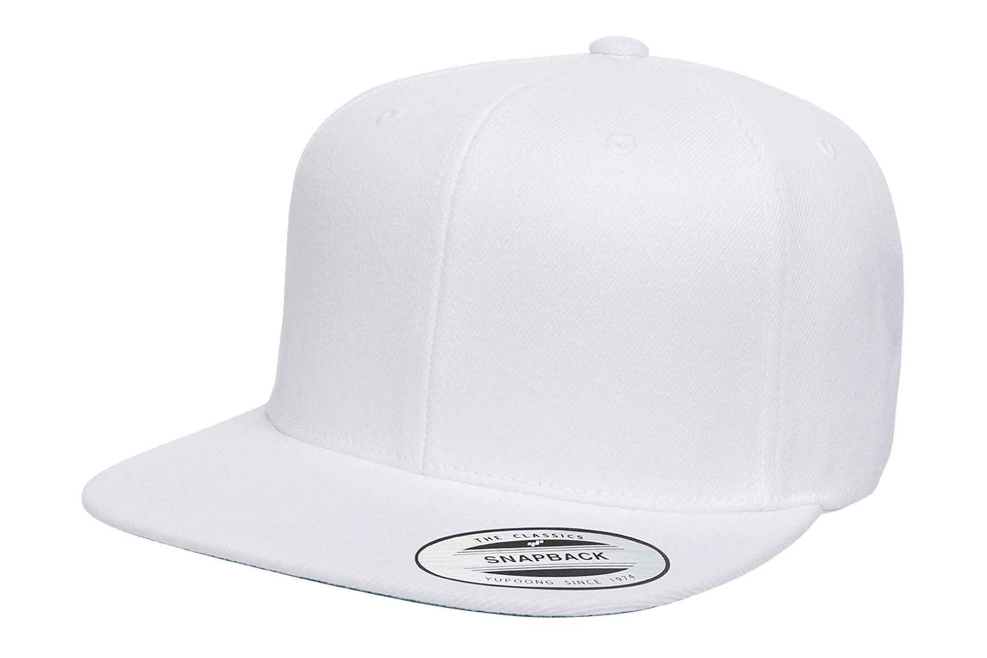 Gorra Flexfit Snapback Plana 6089M 6 Paneles White